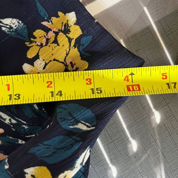 NEW Lulu’s Dress Womens Medium Stunning Soiree Blue Floral Ruched‎ Midi Slit - Picture 11 of 16